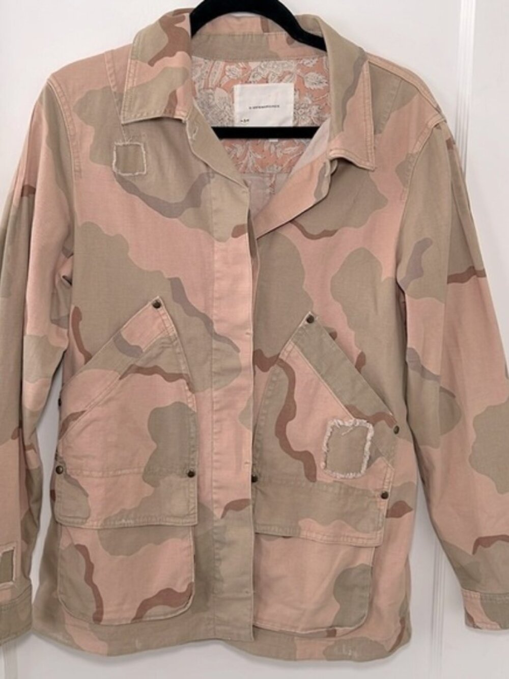 Anthropology camouflage jacket size s